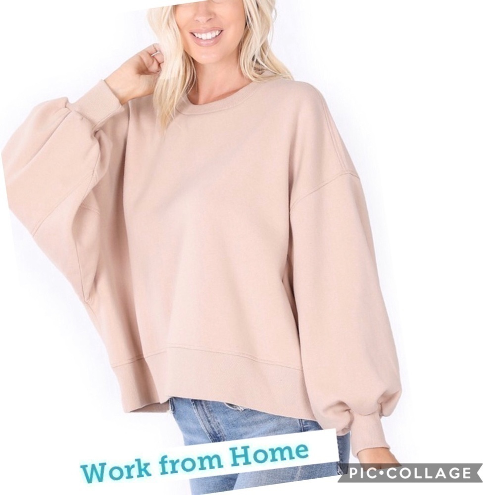 Dusty Teal or Black Two Piece Sweatshirt & Pants - Picture 5 of 5